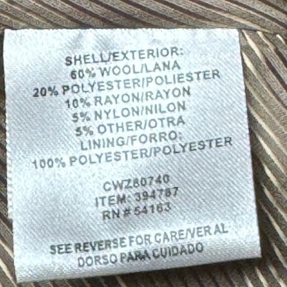 Calvin Klein Wool Blend Coat Size Large - Picture 11 of 12